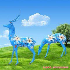梅花鹿雕塑