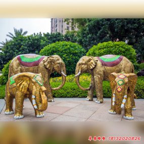 玻璃鋼大象雕塑