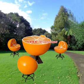 玻璃鋼橙子雕塑