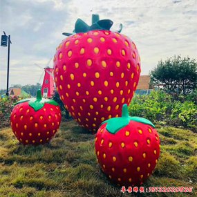 玻璃鋼草莓雕塑