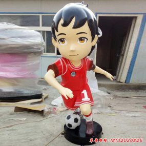 玻璃鋼運(yùn)動(dòng)員踢足球