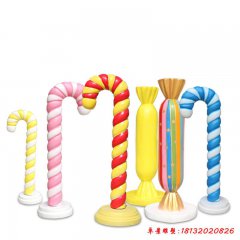 玻璃鋼棒棒糖果雕塑