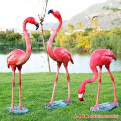 玻璃鋼仿真發光火烈鳥