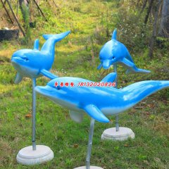 海豚雕塑玻璃鋼