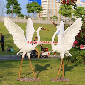 武鳴玻璃鋼白鷺雕塑