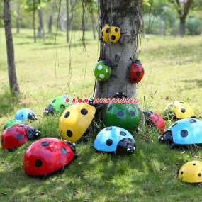 玻璃鋼七星瓢蟲雕塑