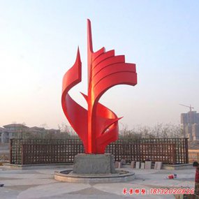 不銹鋼一帆風順雕塑