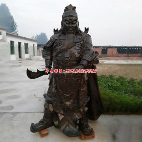 鑄銅雕塑關公像