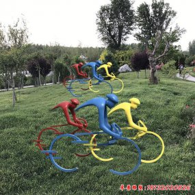 人物抽象不銹鋼雕塑