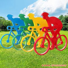 不銹鋼剪影雕塑 人物抽象雕塑