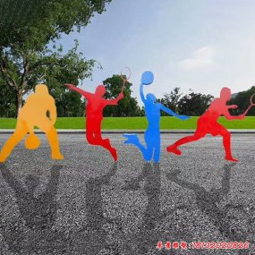 輕舞飛揚不銹鋼剪影人物雕塑