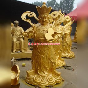 四大天王銅雕