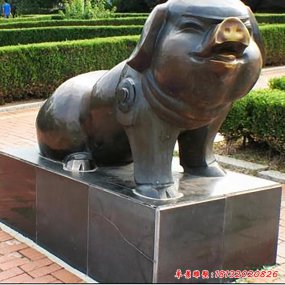 十二生肖銅雕塑